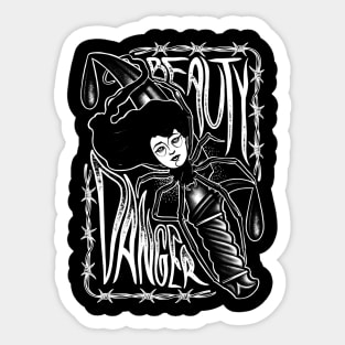 Beauty Danger traditional tattoo Sticker